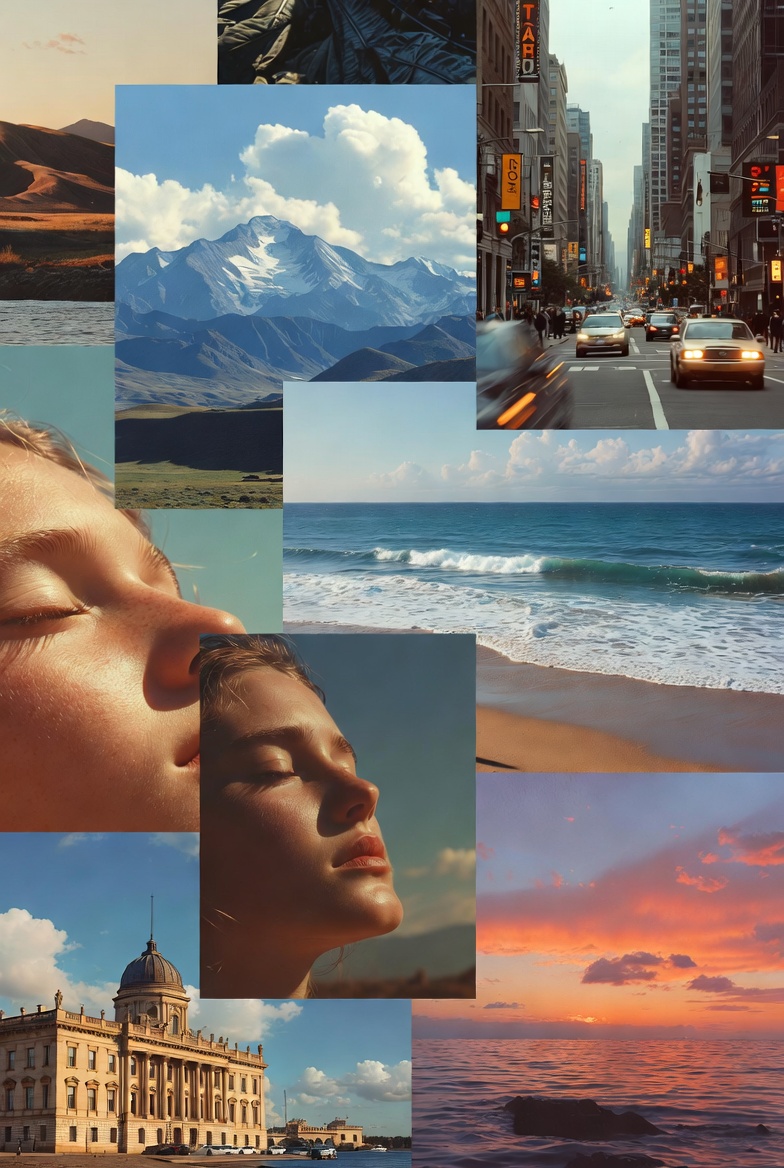 Creative collage design process